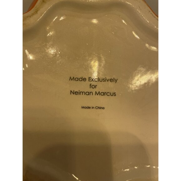 NEIMAN MARCUS  BLACK CAT BLACK BAT MOTIF HALLOWEEN PUMPKIN COOKIE JAR RARE read - Picture 11 of 13